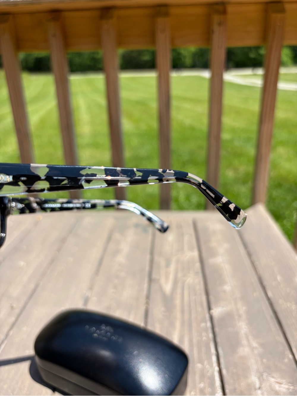 COACH OVERSIZED DESIGNER BLACK CRYSTAL MOSAIC SUNGLASSES 58-18-135 W/case - Picture 4 of 16